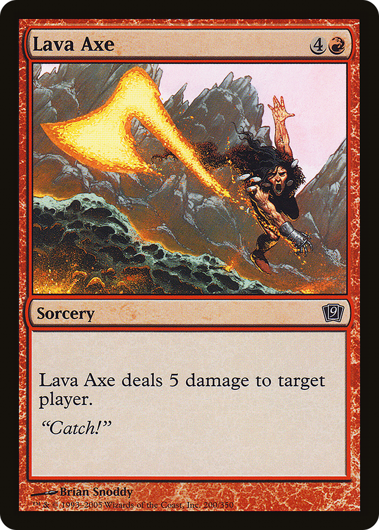 Lava Axe (9ED-200★) - Ninth Edition Foil