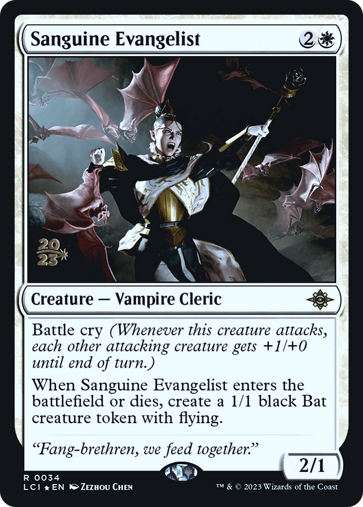 Sanguine Evangelist (PRE-34S) - The Lost Caverns of Ixalan Promos Foil