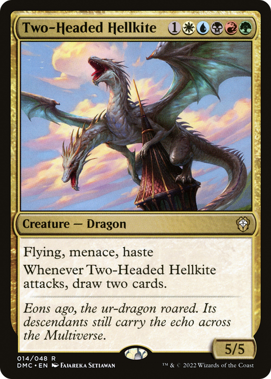 Two-Headed Hellkite (DMC-014) - Dominaria United Commander