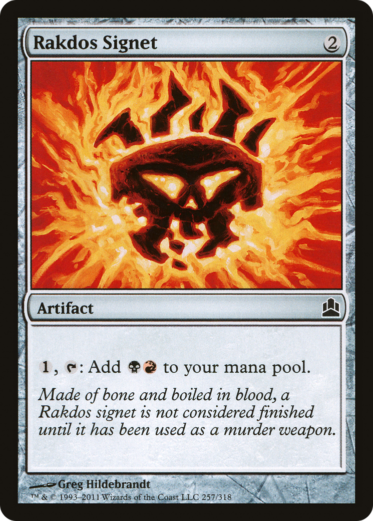 Rakdos Signet (CMD-257) - Commander 2011