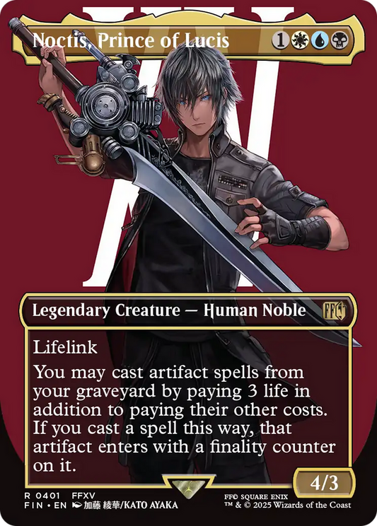 Noctis, Prince of Lucis (Borderless) (FIN-401) - FINAL FANTASY (Borderless)