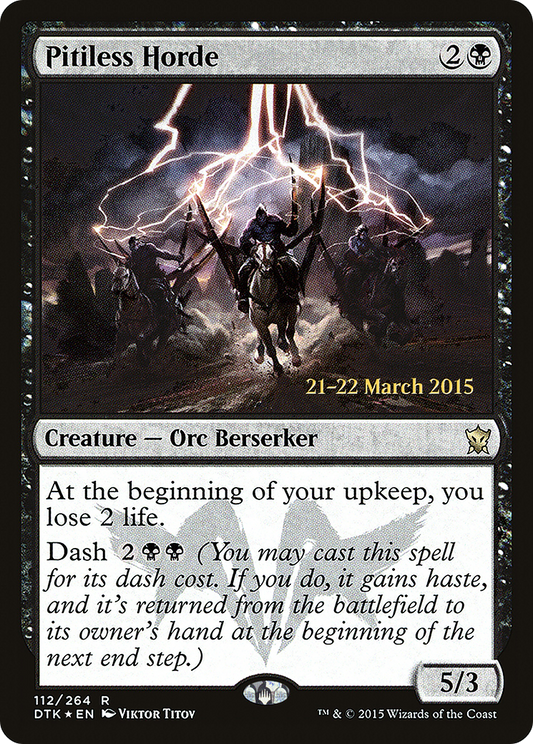 Pitiless Horde (PDTK-112S) - Dragons of Tarkir Promos Foil