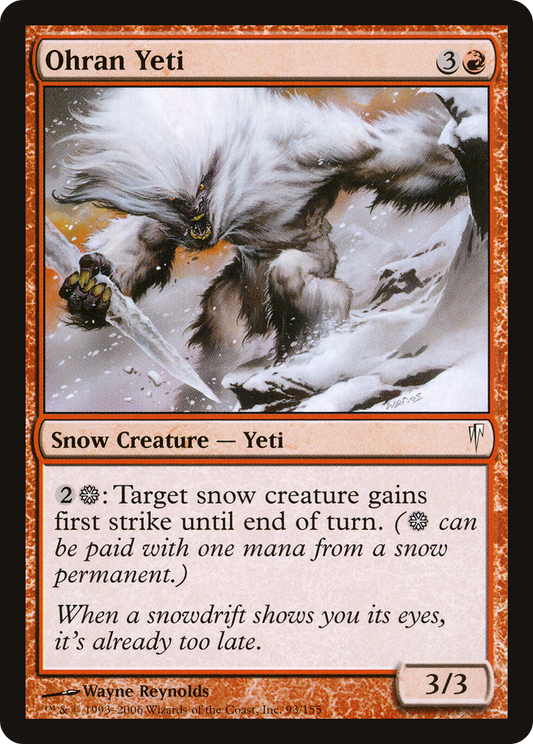 Ohran Yeti (CSP-093) - Coldsnap Foil