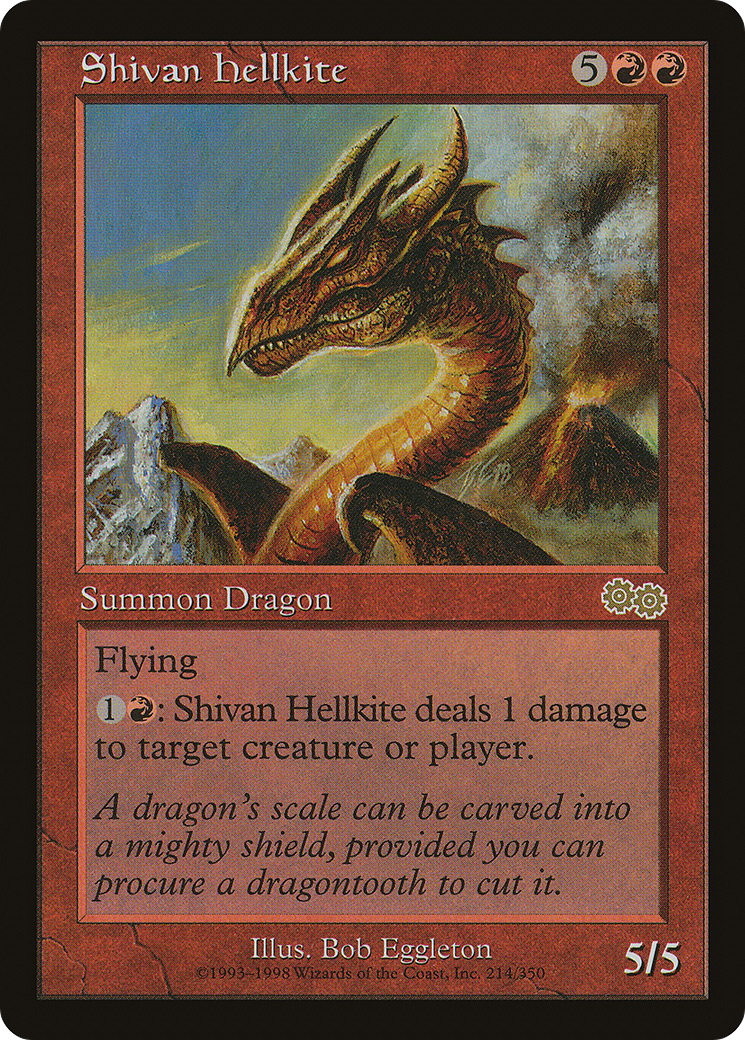 Shivan Hellkite (USG-214) - Urza's Saga