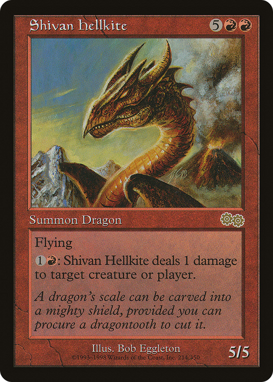 Shivan Hellkite (USG-214) - Urza's Saga