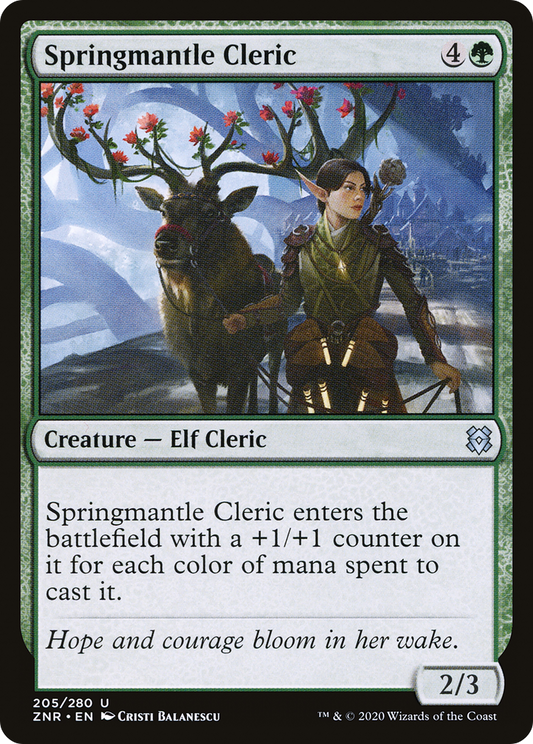 Springmantle Cleric (ZNR-205) - Zendikar Rising