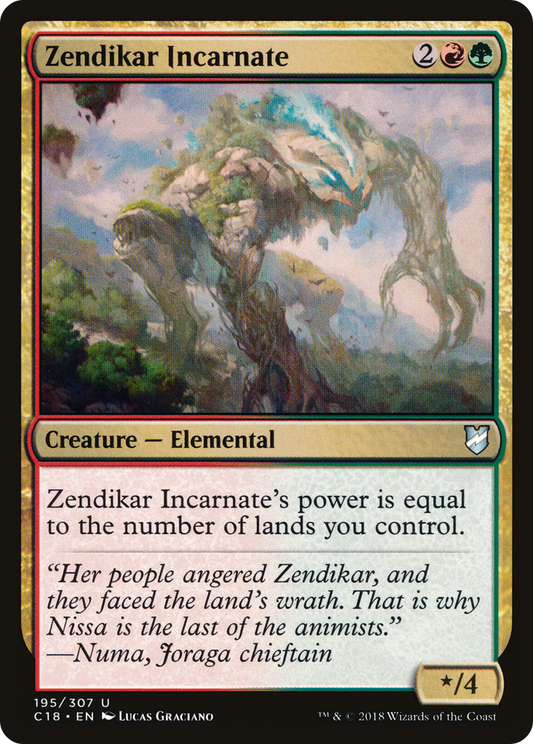 Zendikar Incarnate (C18-195) - Commander 2018