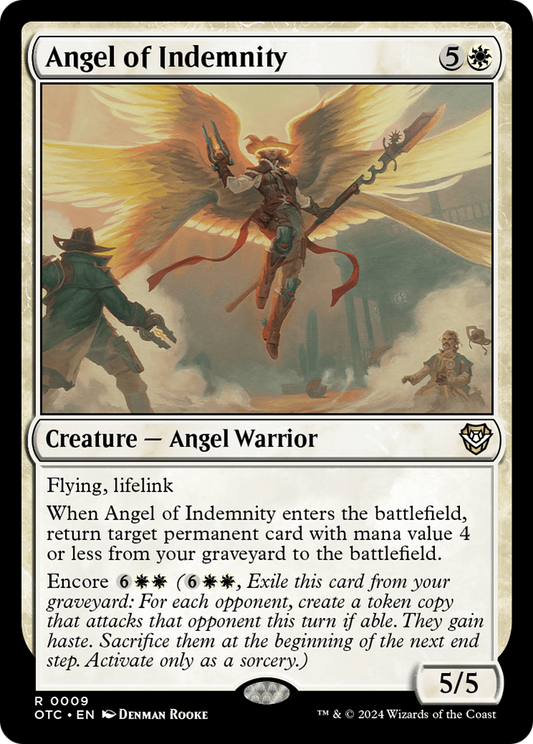 Angel of Indemnity (OTC-009) - Outlaws of Thunder Junction Commander Foil