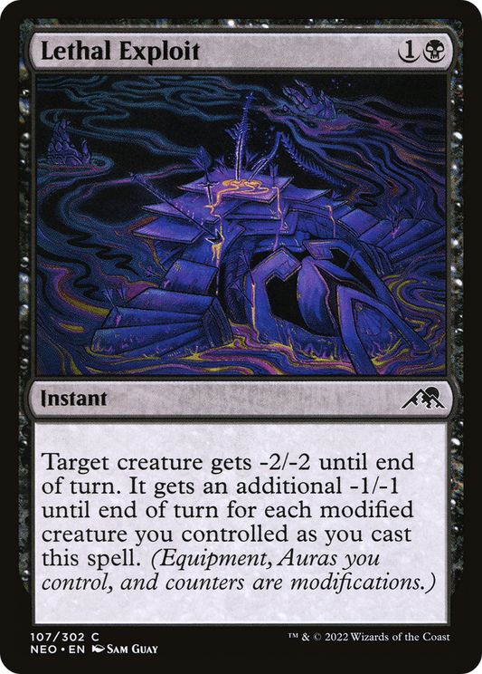 Lethal Exploit (NEO-107) - Kamigawa: Neon Dynasty Foil