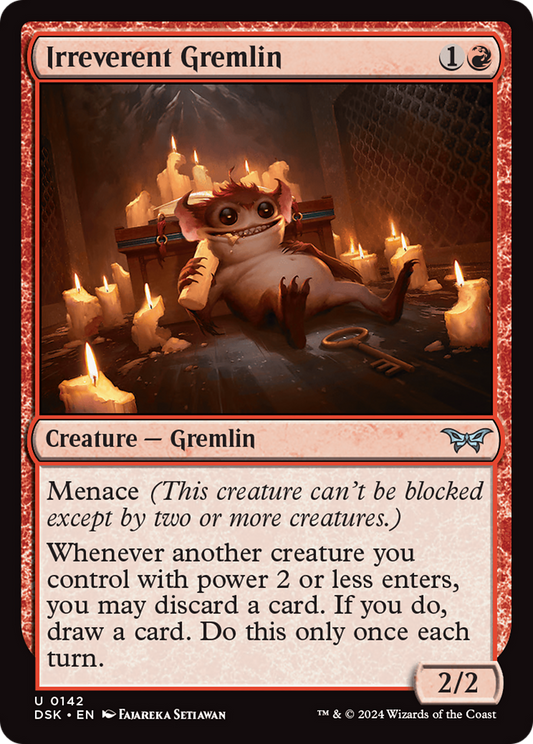 Irreverent Gremlin (DSK-142) - Duskmourn: House of Horror Foil