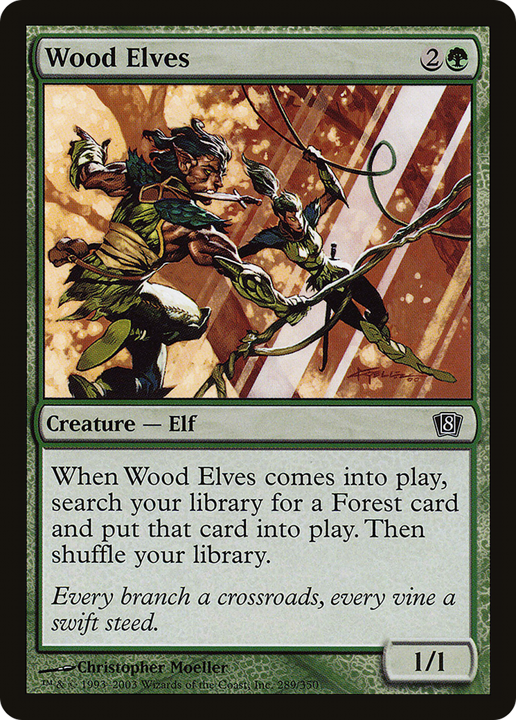 Wood Elves (8ED-289★) - Eighth Edition Foil