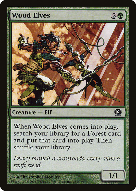 Wood Elves (8ED-289★) - Eighth Edition Foil