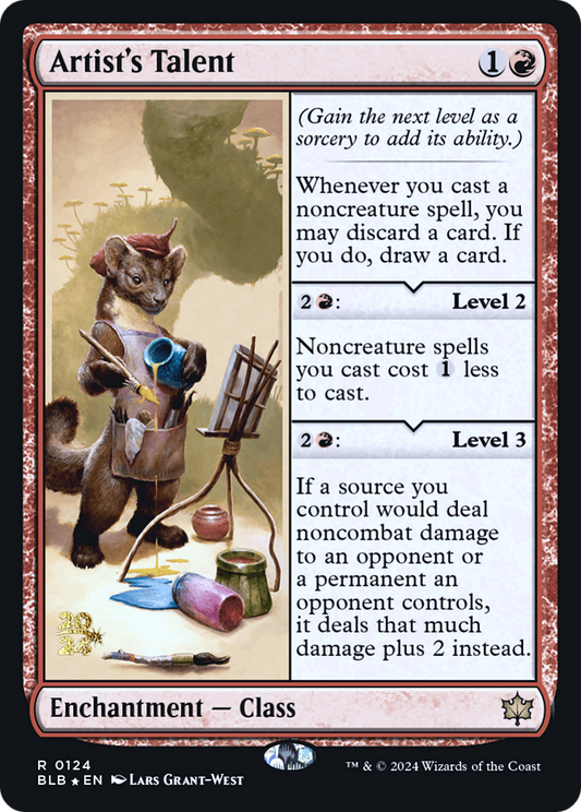 Artist's Talent (PRE-124) - Bloomburrow Promos Foil