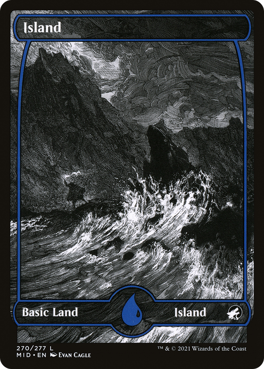 Island (MID-270) - Innistrad: Midnight Hunt: (Full Art, Showcase)