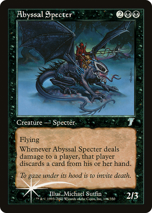 Abyssal Specter (7ED-116★) - Seventh Edition Foil