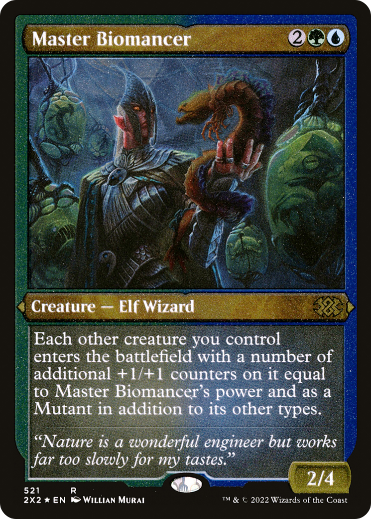 Master Biomancer (2X2-521) - Double Masters 2022 Etched Foil