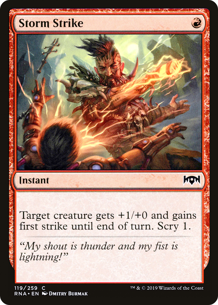 Storm Strike (RNA-119) - Ravnica Allegiance Foil