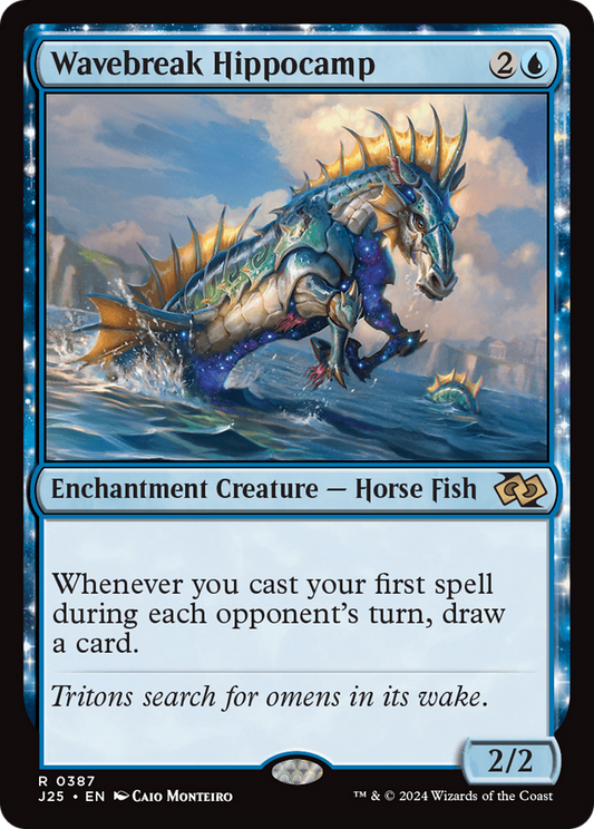 Wavebreak Hippocamp (J25-387) - Foundations Jumpstart Foil