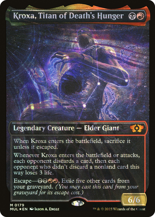 Kroxa, Titan of Death's Hunger (MUL-179) - Multiverse Legends: (Showcase) Foil