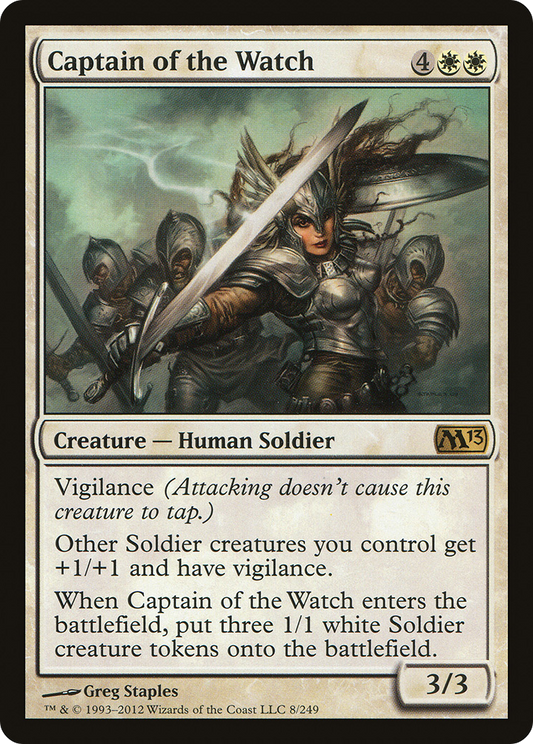 Captain of the Watch  (M13-008) - Magic 2013 Foil