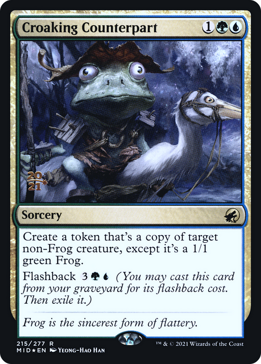 Croaking Counterpart (PMID-215S) - Innistrad: Midnight Hunt Promos Foil