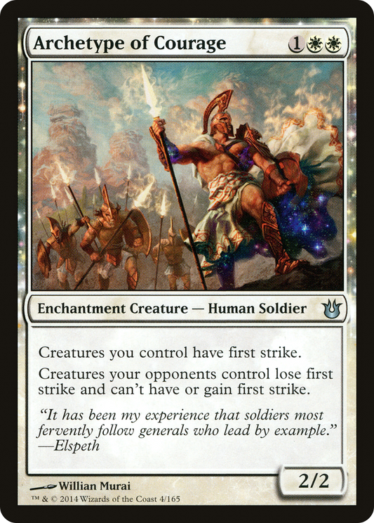Archetype of Courage (BNG-004) - Born of the Gods Foil