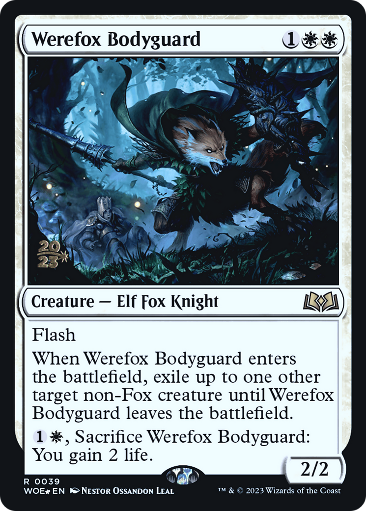 Werefox Bodyguard (PWOE-39S) - Wilds of Eldraine Promos Foil