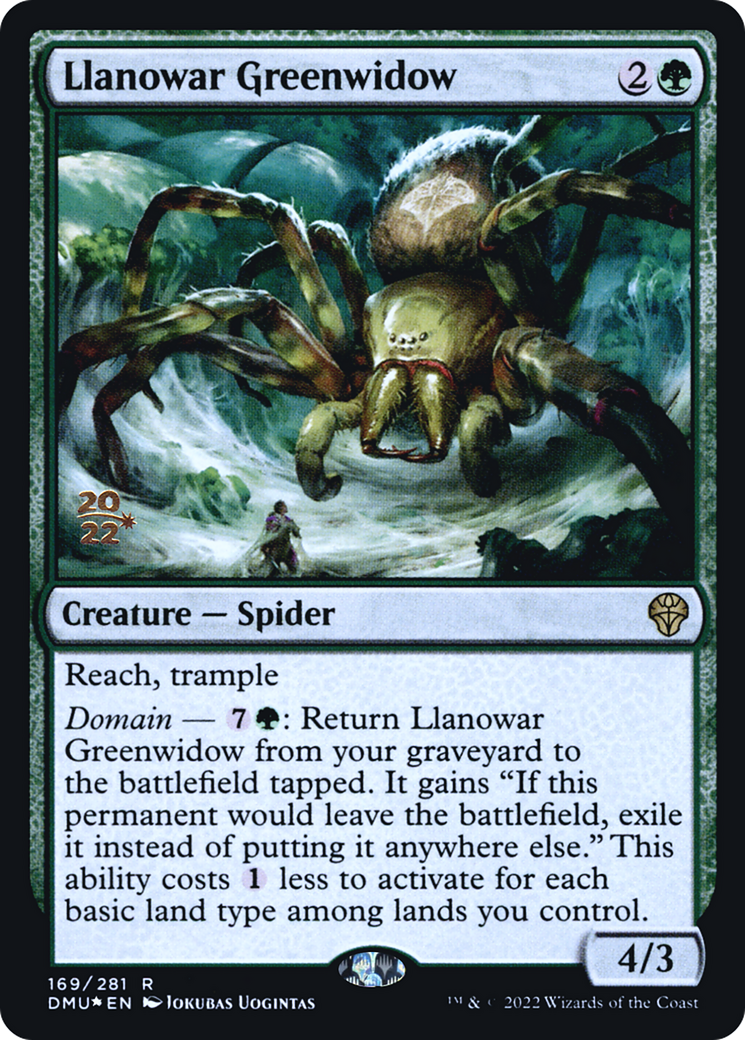 Llanowar Greenwidow (PDMU-169S) - Dominaria United Promos Foil