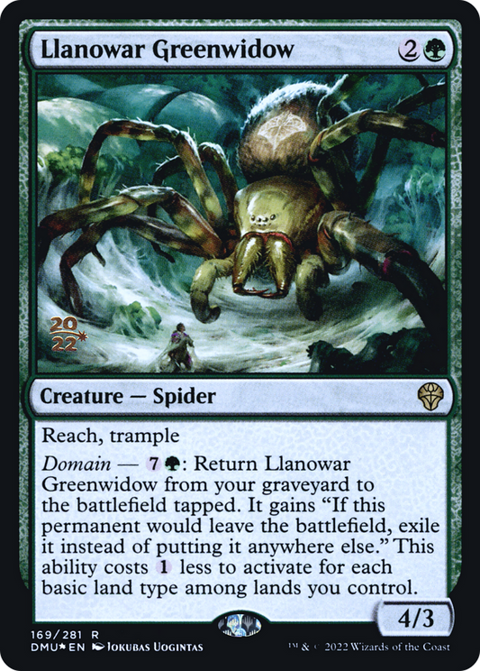 Llanowar Greenwidow (PDMU-169S) - Dominaria United Promos Foil