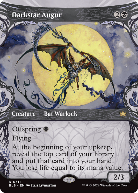 Darkstar Augur  (Borderless)(BLB-311) - Bloomburrow: (Showcase) Foil