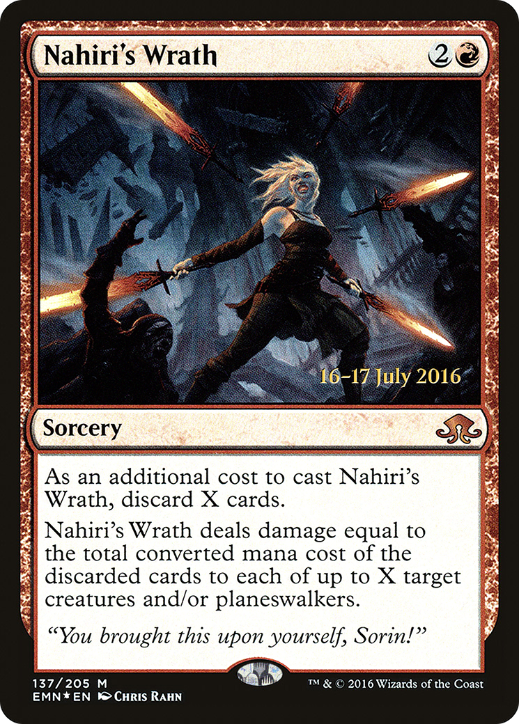 Nahiri's Wrath (PRE-137S) - Eldritch Moon Promos (Prerelease) Foil