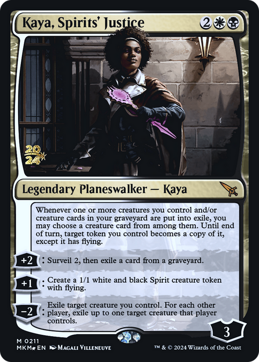 Kaya, Spirits' Justice (PMKM-211S) - Murders at Karlov Manor Promos Foil