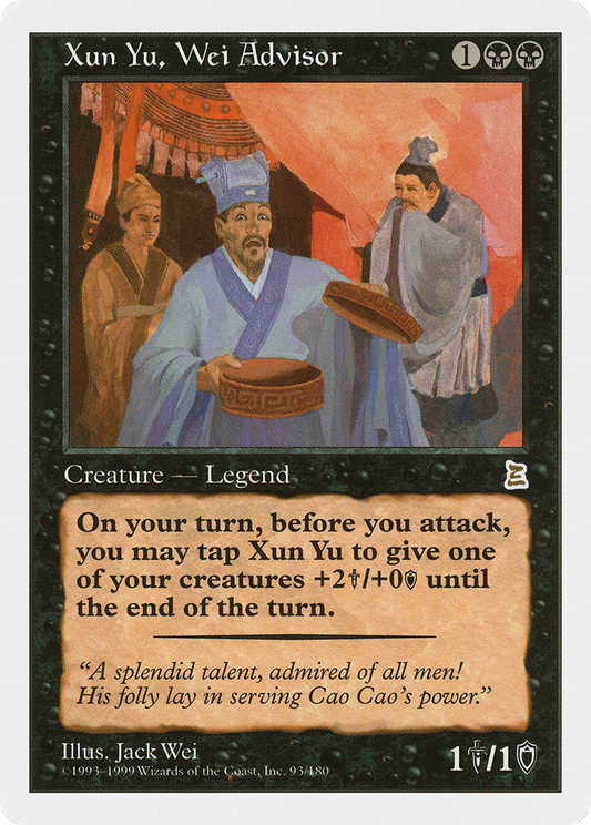 Xun Yu, Wei Advisor (PTK-093) - Portal Three Kingdoms