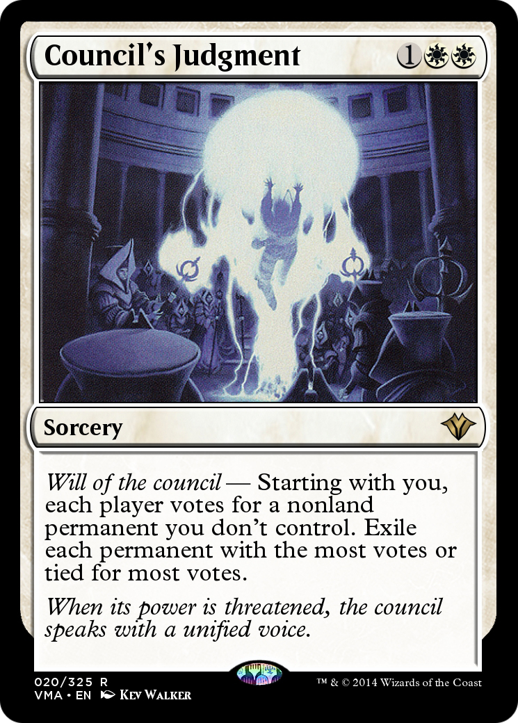 Council's Judgment (VMA-020) - Vintage Masters