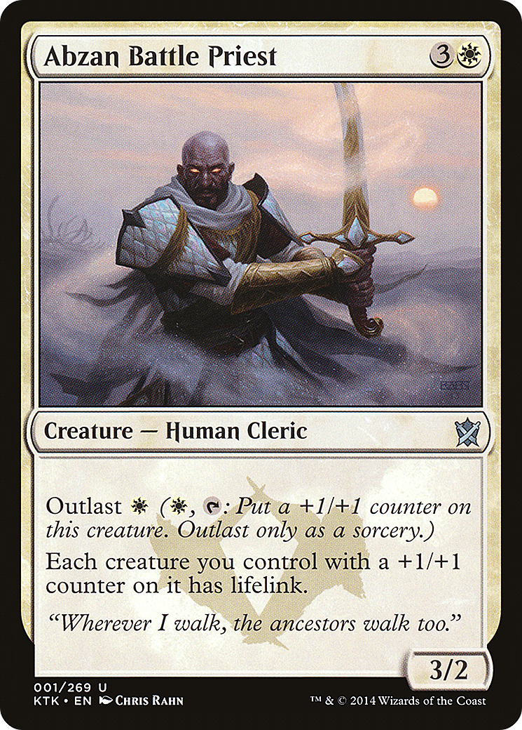 Abzan Battle Priest (KTK-001) - Khans of Tarkir