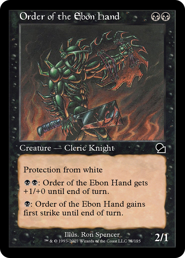 Order of the Ebon Hand (ME1-078) - Masters Edition Foil