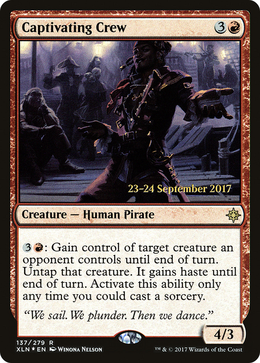 Captivating Crew (PRE-137S) - Ixalan Promos (Prerelease) Foil