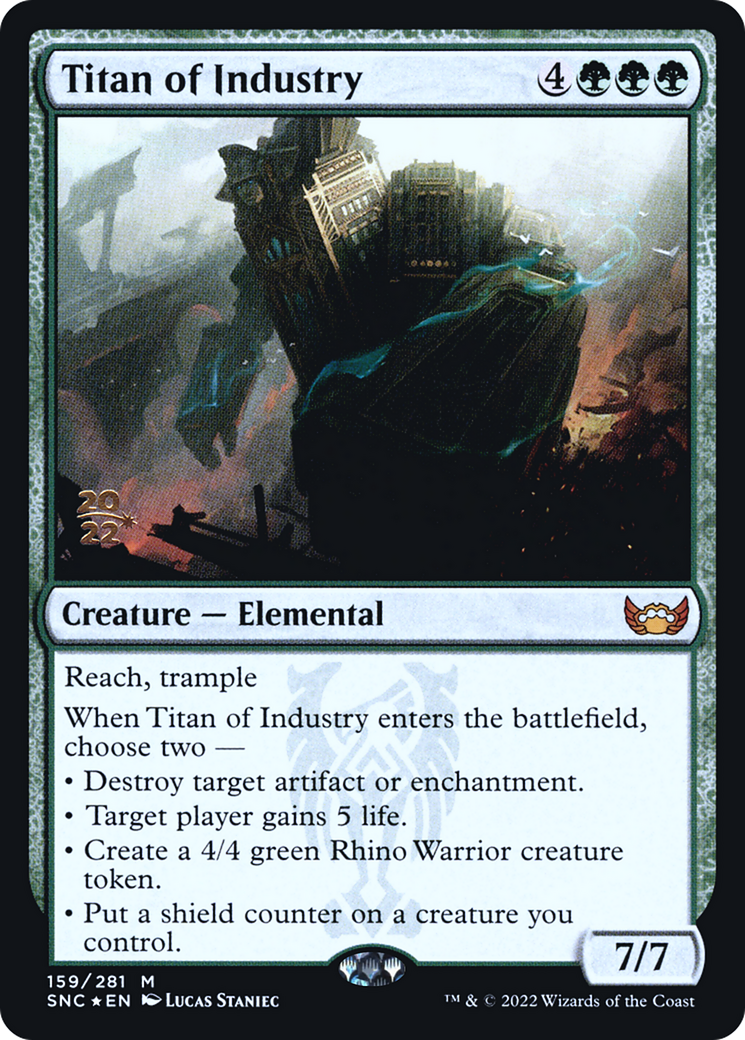 Titan of Industry (PSNC-159S) - Streets of New Capenna Promos Foil