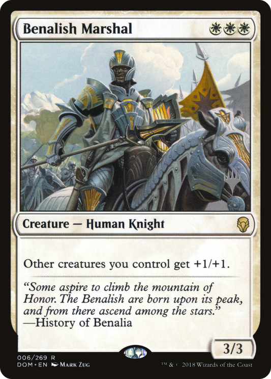 Benalish Marshal (PDOM-06P) - Dominaria Promos