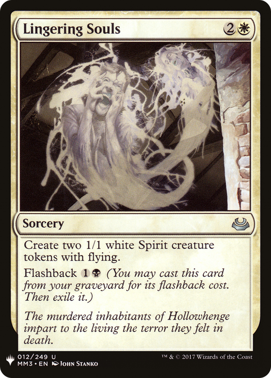 Lingering Souls (LIST-MM3-12) - The List