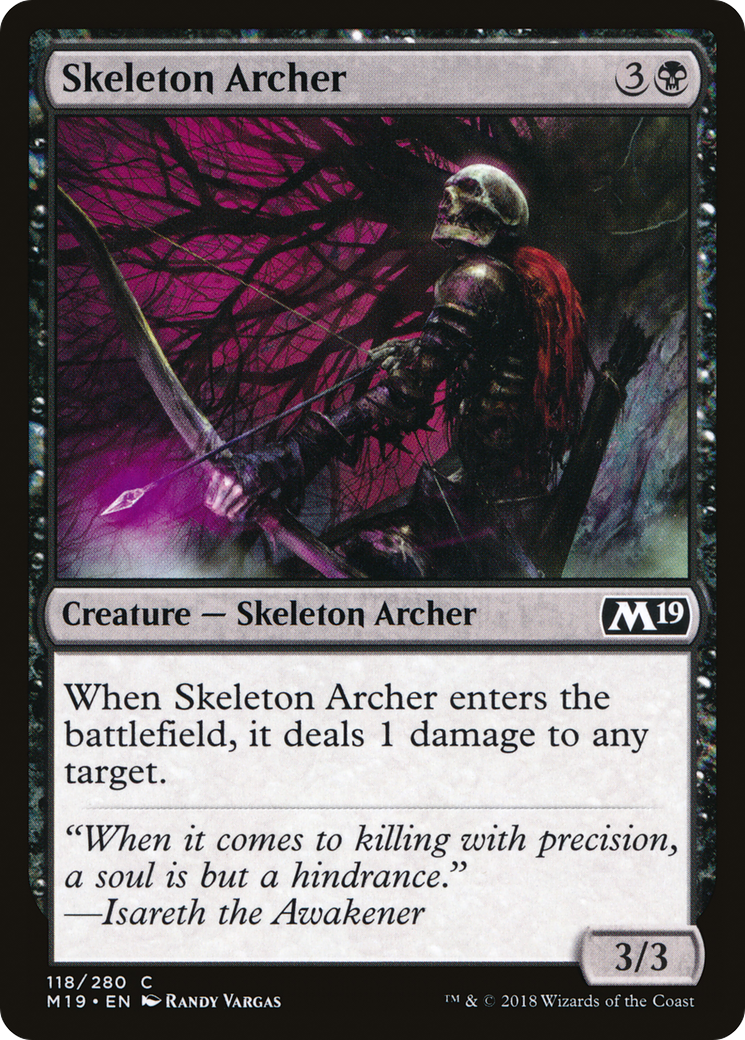 Skeleton Archer (M19-118) - Core Set 2019 Foil