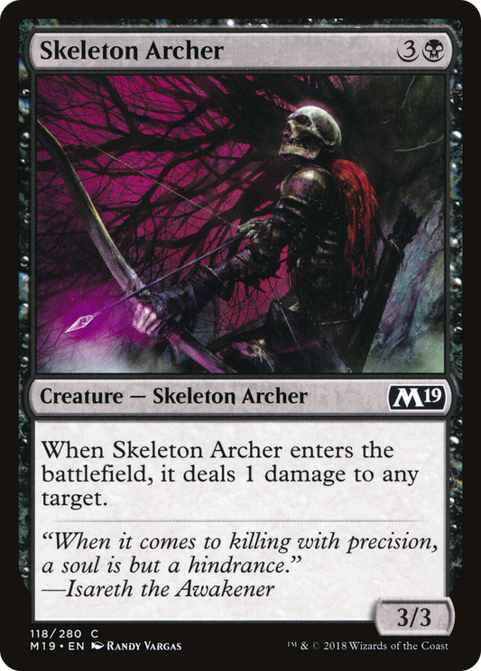 Skeleton Archer (M19-118) - Core Set 2019 Foil