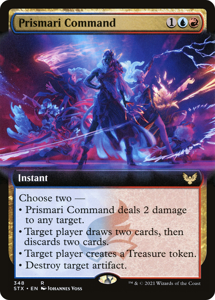 Prismari Command (Extended Art)  (STX-348) - Strixhaven: School of Mages: (Extended Art) Foil