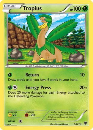 Tropius 5/101 - Plasma Blast