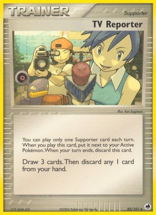 TV Reporter 082/101 - Dragon Frontiers Reverse Holofoil - Uncommon