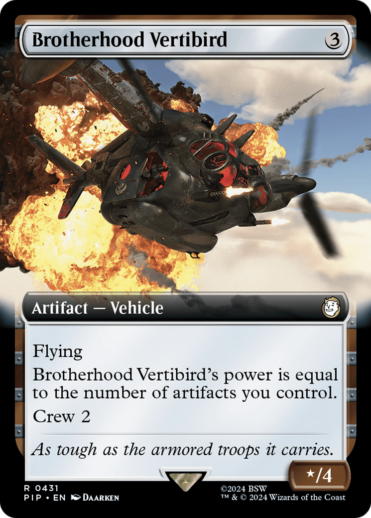 Brotherhood Vertibird (PIP-431) - Fallout: (Extended Art) Foil