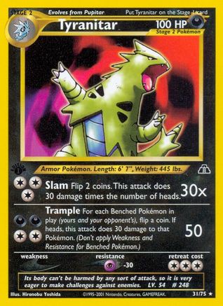 Tyranitar 31/75 - Neo Discovery 1st Edition