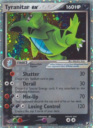 Tyranitar ex 111/115 - Unseen Forces Holofoil