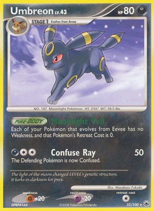 Umbreon 32/100 - Majestic Dawn Reverse Holofoil