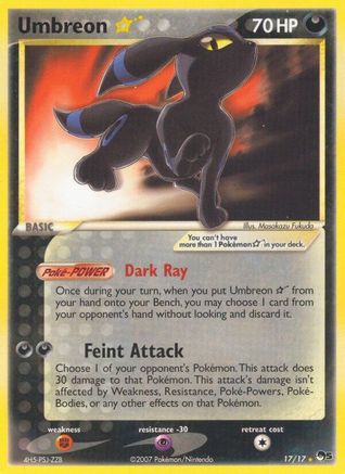 Umbreon Star - 017/17 - POP Series 5 Holofoil